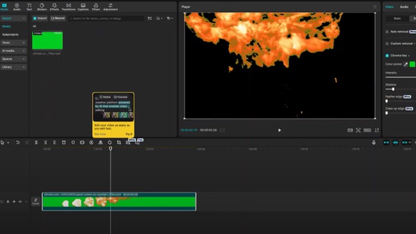how to use green screen on capcut​